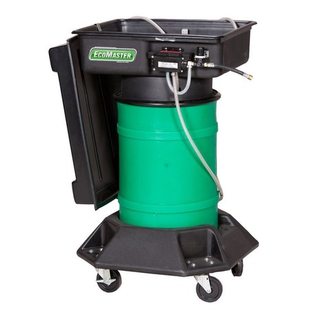 FOUNTAIN INDUSTRIES EcoMaster 1435 Portable Heated Brake Washer, 15 Gallon Drum EM1435H